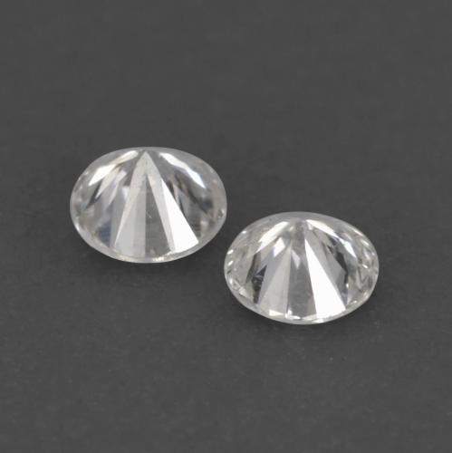 Pedras preciosas de diamante branco natural de 0,03 ct, corte redondo, VVS-VS