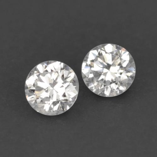 Pedras preciosas de diamante branco natural de 0,03 ct, corte redondo, VVS-VS