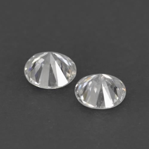 Pedras preciosas de diamante branco natural de 0,03 ct, corte redondo, VVS-VS