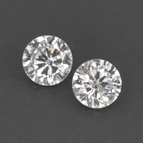Pedras preciosas de diamante branco natural de 0,04 ct, corte redondo, VVS-VS