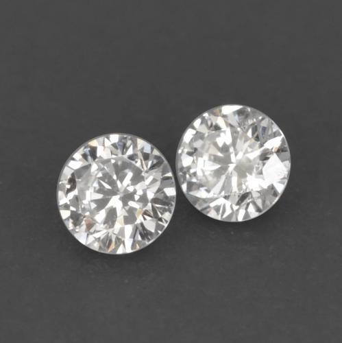 Pedras preciosas de diamante branco natural de 0,04 ct, corte redondo, VVS-VS