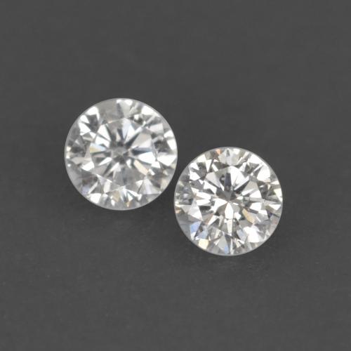 Pedras preciosas de diamante branco natural de 0,03 ct, corte redondo, VVS-VS