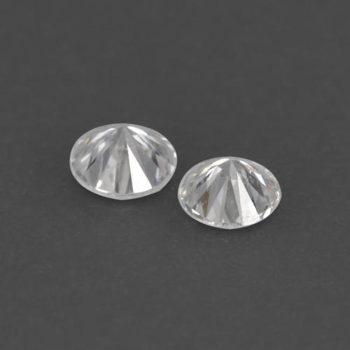 Pedras preciosas de diamante branco natural de 0,03 ct, corte redondo, VVS-VS