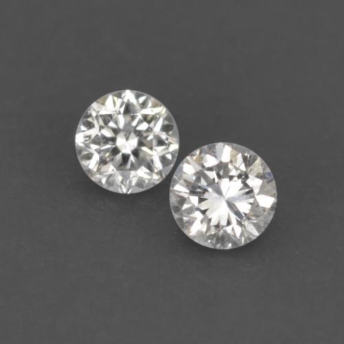 Pedras preciosas de diamante branco natural de 0,04 ct, corte redondo, VS