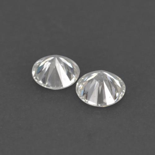 Pedras preciosas de diamante branco natural de 0,04 ct, corte redondo, VS
