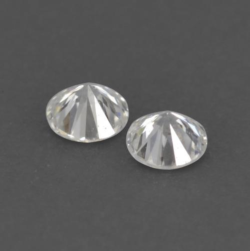 Pedras preciosas de diamante branco natural de 0,03 ct, corte redondo, VS
