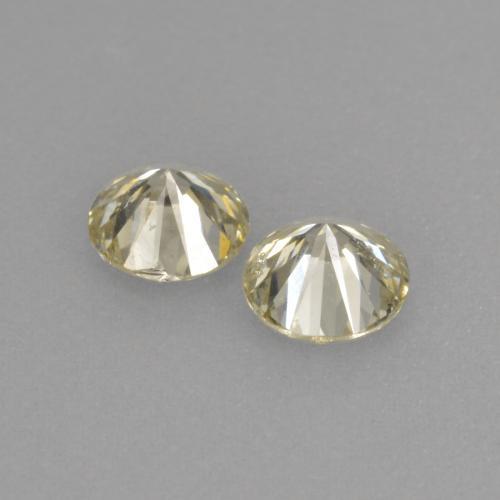 Pedras preciosas de diamante dourado natural de 0,41 ct, corte redondo, VS