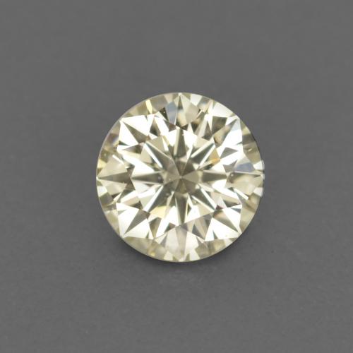Diamante dourado natural 0,13ct, corte redondo, VVS-VS