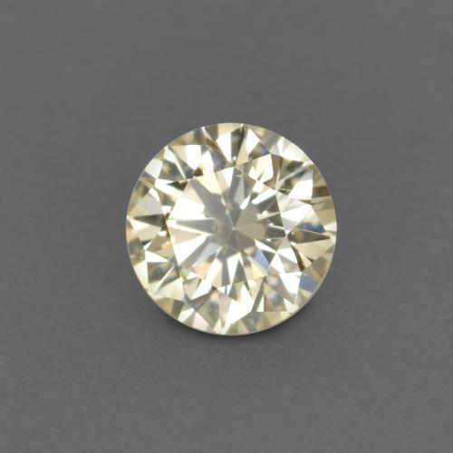 Diamante dourado natural 0,13ct, corte redondo, VVS-VS