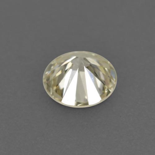 Diamante dourado natural 0,13ct, corte redondo, VVS-VS