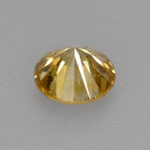 Diamante champanhe Natural 0.24ct, Corte Redondo, VS-SI