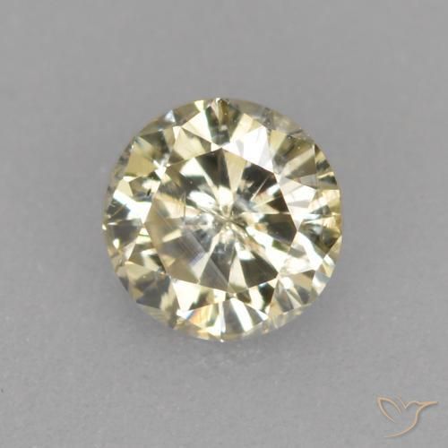 Diamante champanhe Natural 0.20ct, Redondo, VS-SI