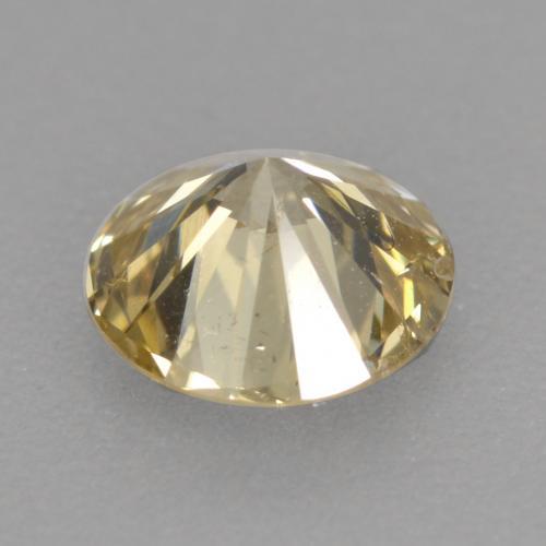 Diamante dourado natural 0,41ct, corte redondo, SI