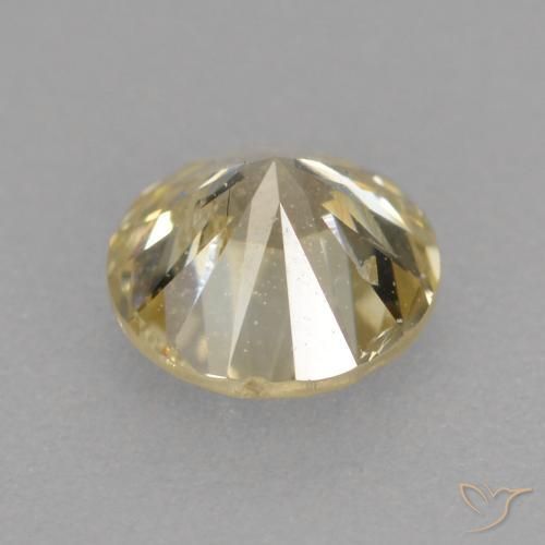 Diamante champanhe Natural 0.36ct, Redondo, VS-SI