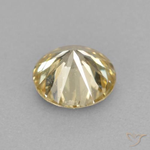 Diamante champanhe Natural 0.26ct, Redondo, VS
