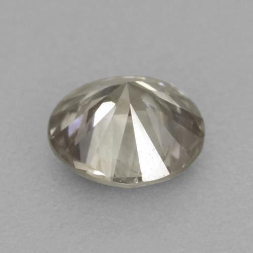 Diamante cinza natural 0,16ct, corte redondo, VS