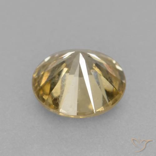 Diamante champanhe Natural 0.25ct, Redondo, VS