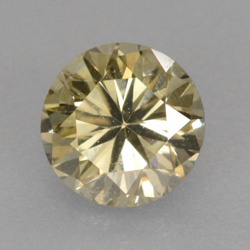 Diamante marrom natural 0,42ct, corte redondo, VVS-VS