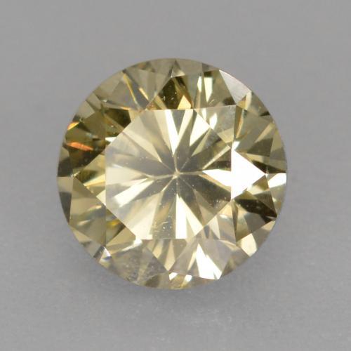 Diamante marrom natural 0,42ct, corte redondo, VVS-VS