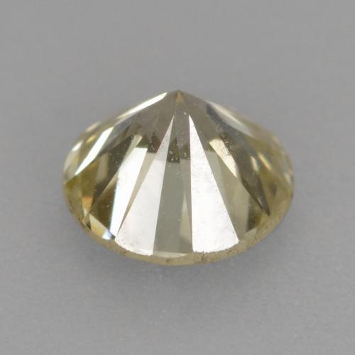 Diamante marrom natural 0,42ct, corte redondo, VVS-VS