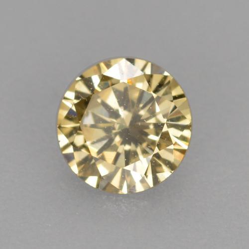 Diamante marrom natural 0,21ct, corte redondo, VVS-VS