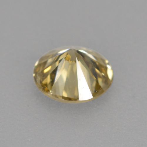 Diamante marrom natural 0,21ct, corte redondo, VVS-VS