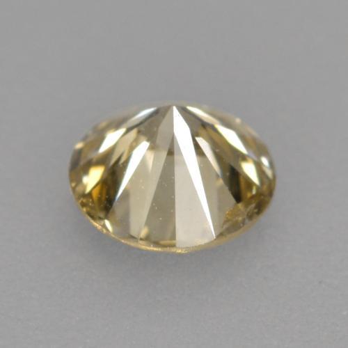 Diamante marrom natural 0,30ct, corte redondo, VVS-VS