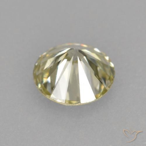 Diamante champanhe Natural 0.25ct, Redondo, VVS-VS