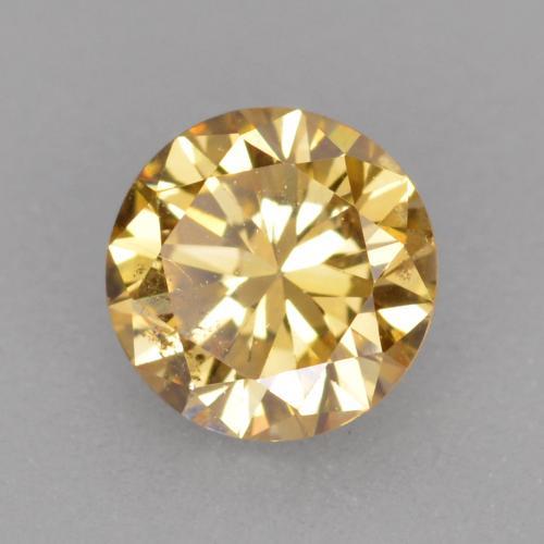 Diamante champanhe Natural 0.32ct, Corte Redondo, VS