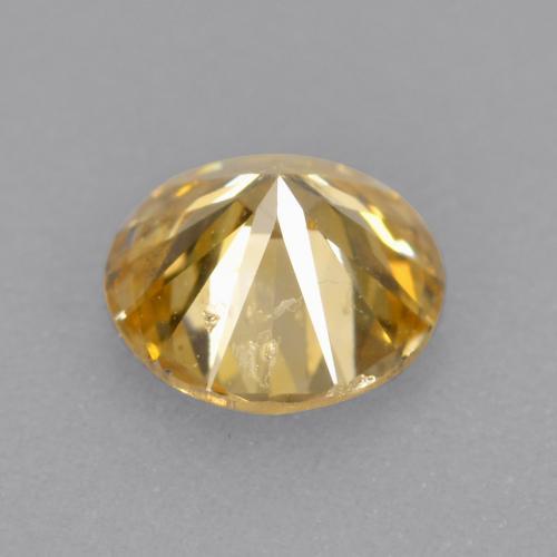 Diamante champanhe Natural 0.32ct, Corte Redondo, VS