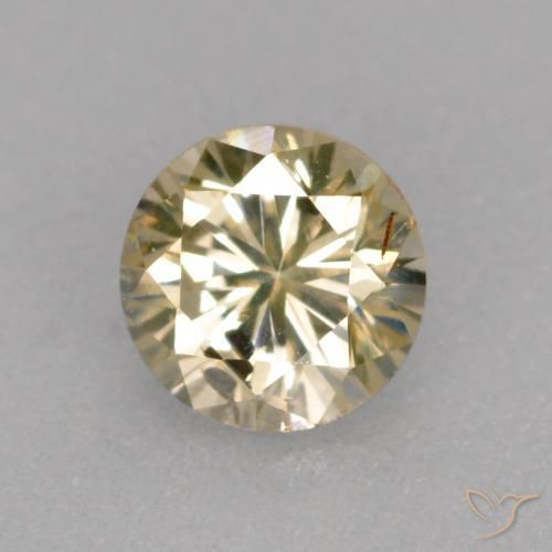 Diamante champanhe Natural 0.23ct, Redondo, VS