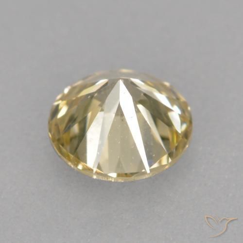 Diamante champanhe Natural 0.31ct, Redondo, VS