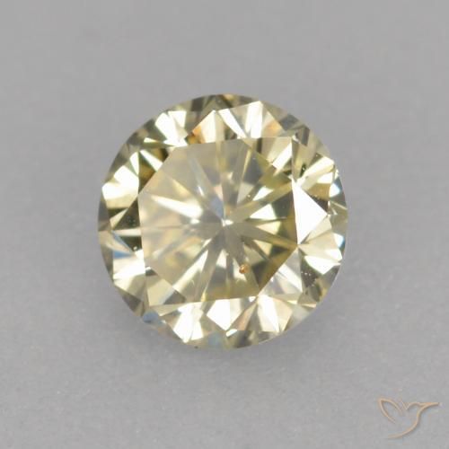 Diamante Conhaque Natural 0.25ct, Redondo, VS
