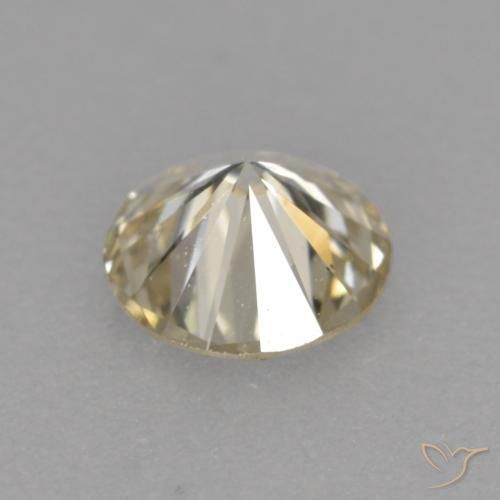 Diamante Conhaque Natural 0.24ct, Redondo, VS