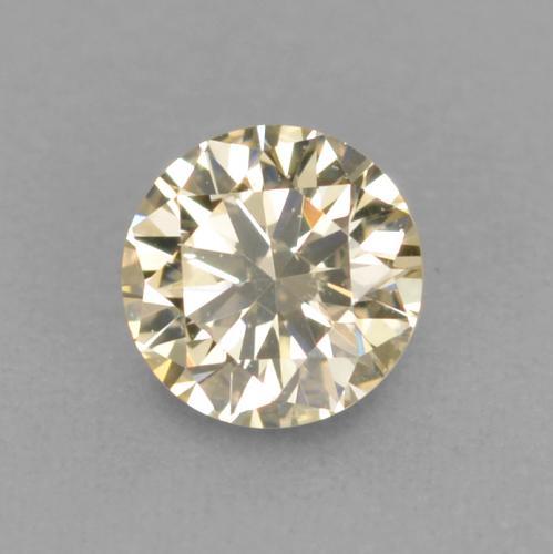 Diamante dourado natural 0,11ct, corte redondo, VVS-VS