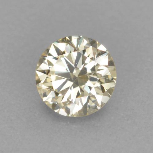 Diamante dourado natural 0,11ct, corte redondo, VVS-VS