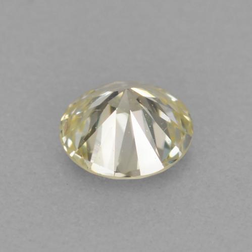 Diamante dourado natural 0,11ct, corte redondo, VVS-VS
