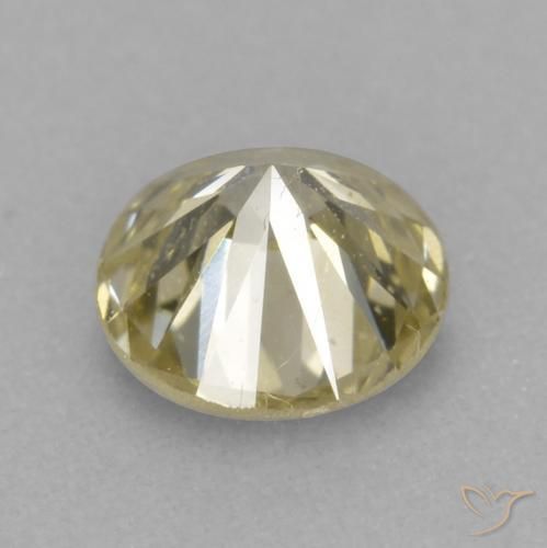 Diamante Conhaque Natural 0.20ct, Redondo, VVS-VS