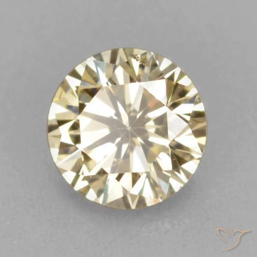 Diamante Conhaque Natural 0.18ct, Redondo, VVS-VS