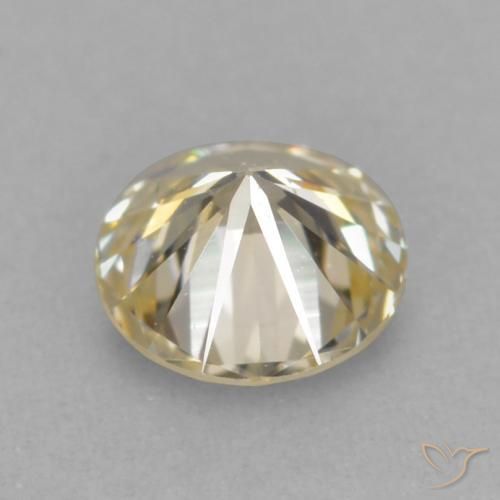 Diamante Conhaque Natural 0.18ct, Redondo, VVS-VS