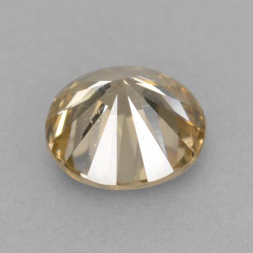 Diamante marrom natural 0,21ct, corte redondo, VVS-VS