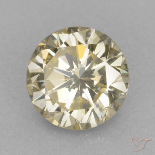 Diamante Castanho médio Natural 0.21ct, Redondo, VVS-VS