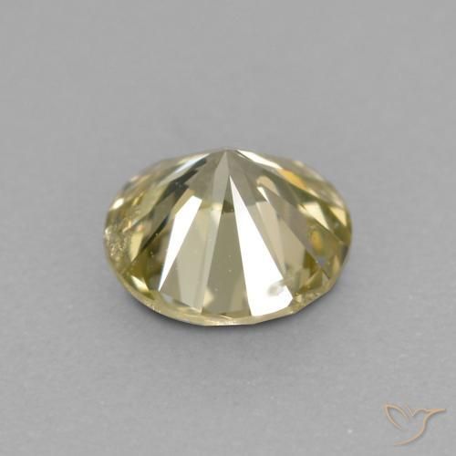 Diamante champanhe Natural 0.25ct, Redondo, VS-SI