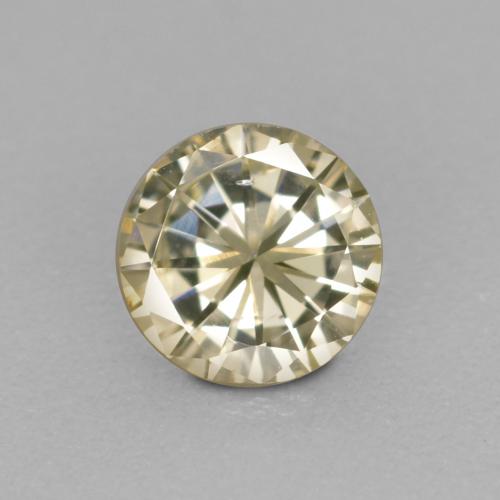 Diamante dourado natural 0,16ct, corte redondo, VS