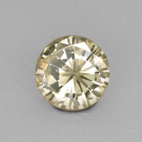 Diamante dourado natural 0,16ct, corte redondo, VS