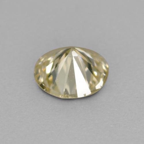 Diamante dourado natural 0,16ct, corte redondo, VS