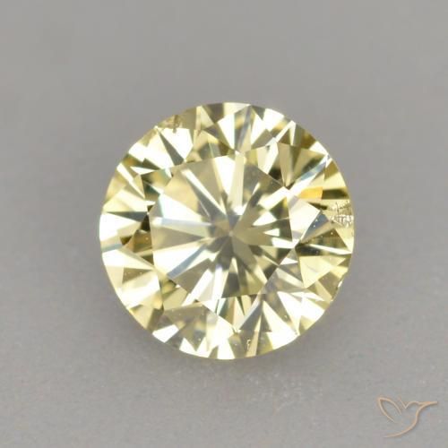 Diamante Marrom dourado Natural 0.33ct, Redondo, SI