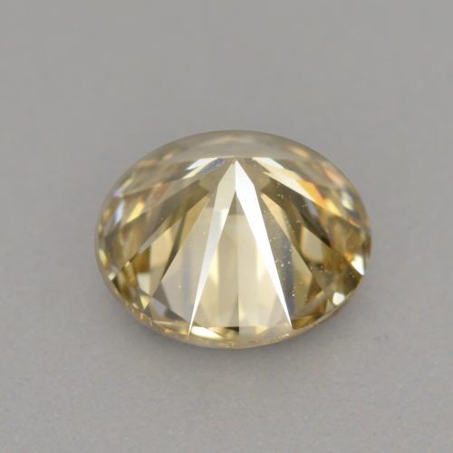 Diamante marrom natural 0,40ct, corte redondo, VVS-VS