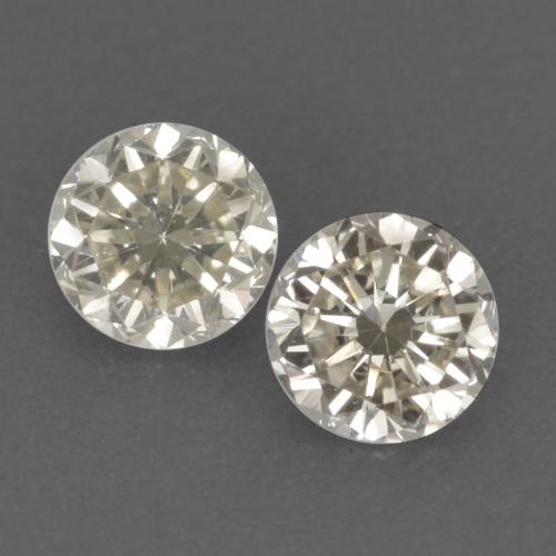 Pedras preciosas de diamante branco natural de 0,24 ct, corte redondo, VVS-VS