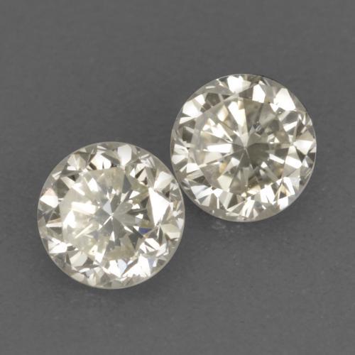 Pedras preciosas de diamante branco natural de 0,24 ct, corte redondo, VVS-VS
